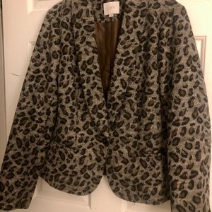 Printed Loft blazer, gently worn (maybe once)